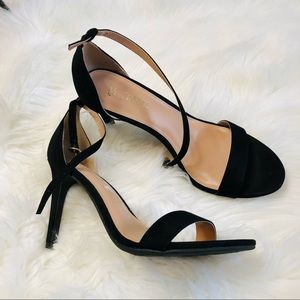 Martha Everyday High Heel Velvet Sandals Size 9.5